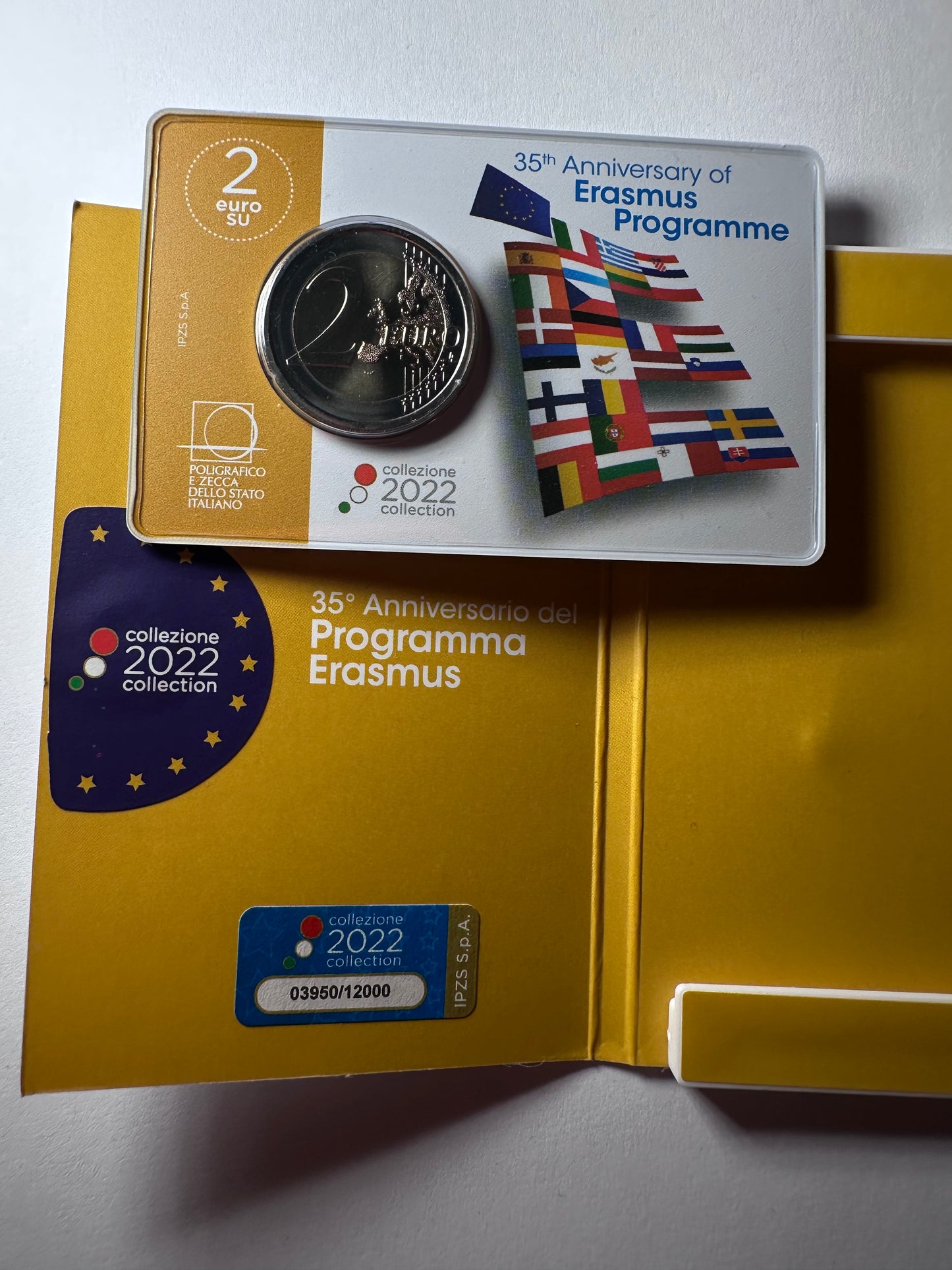 2 euros Italia 2022 Erasmus FDC