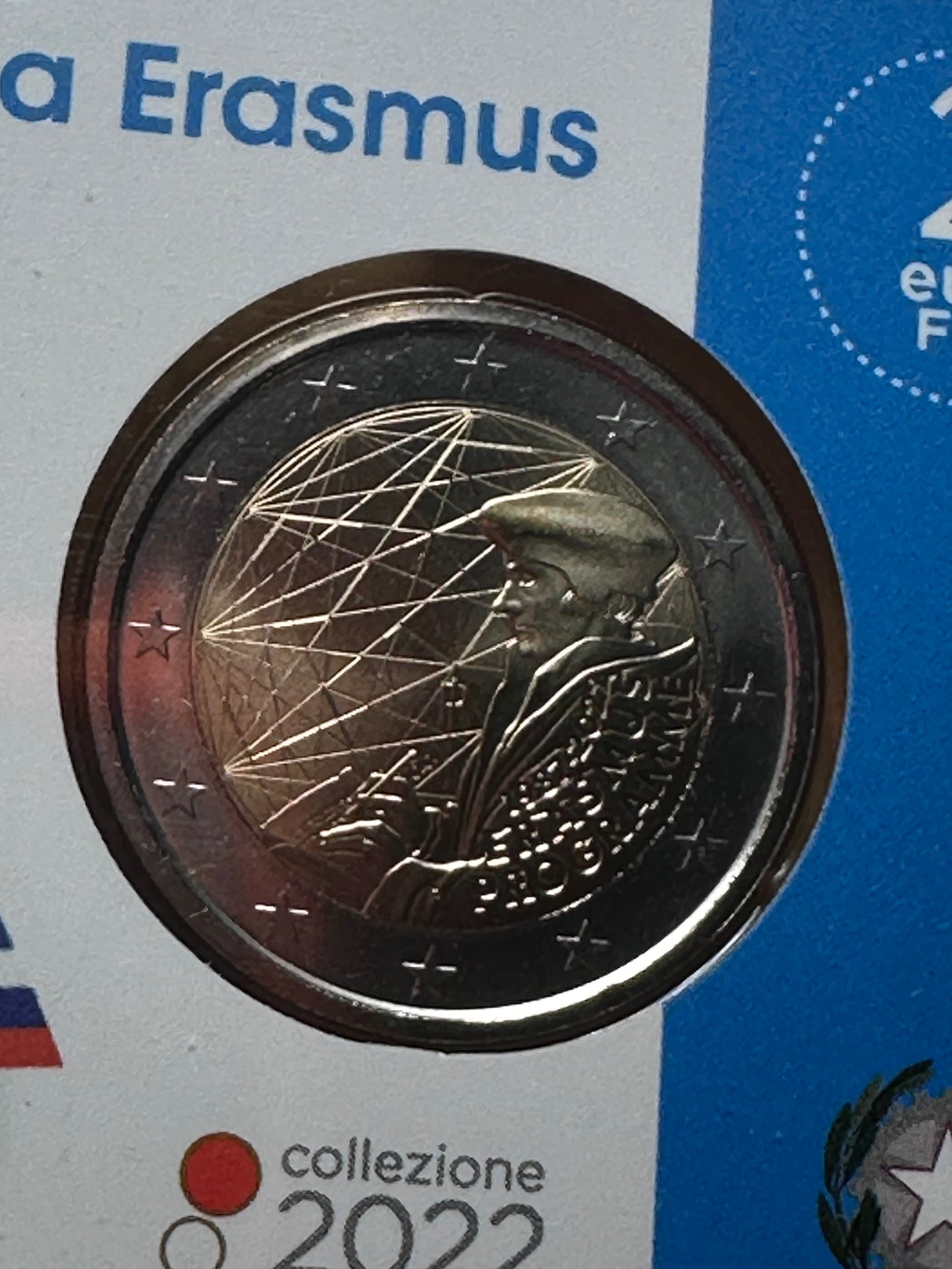 2 euros Italia 2022 Erasmus FDC