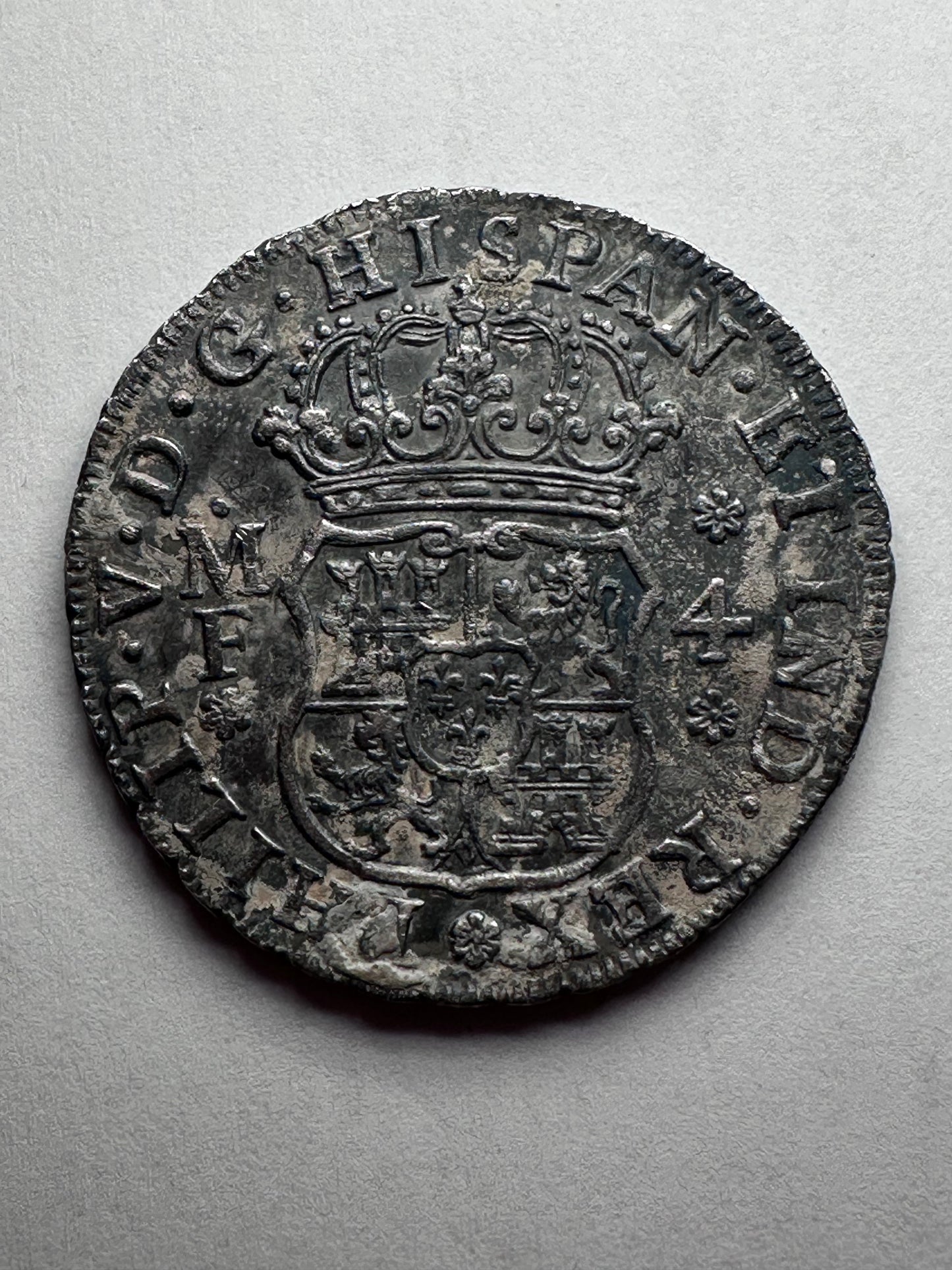4 reales Felipe V 1736 Mexico