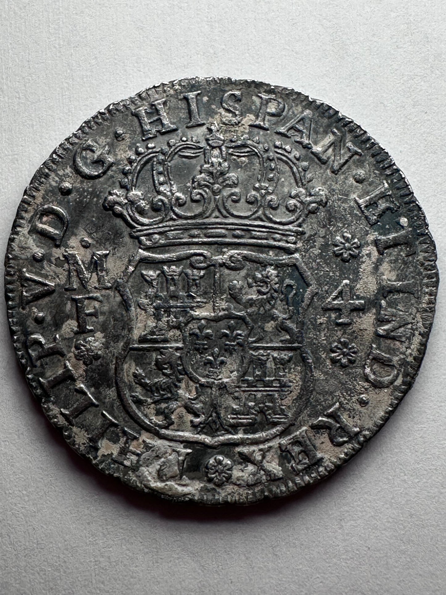 4 reales Felipe V 1736 Mexico