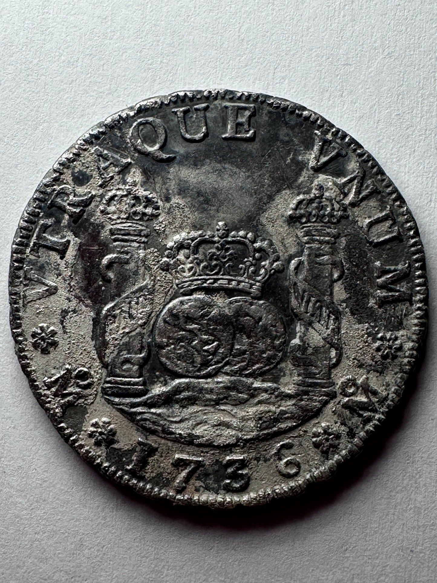 4 reales Felipe V 1736 Mexico