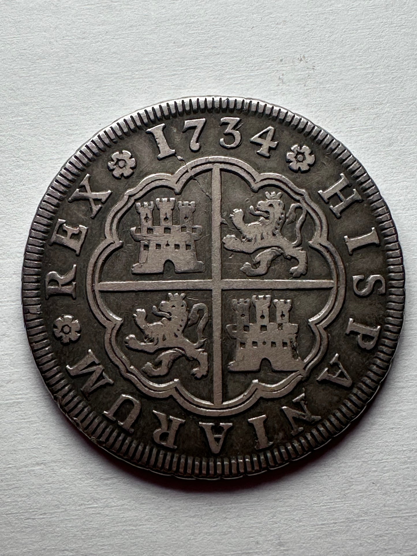 4 reales Felipe V  1734 Madrid
