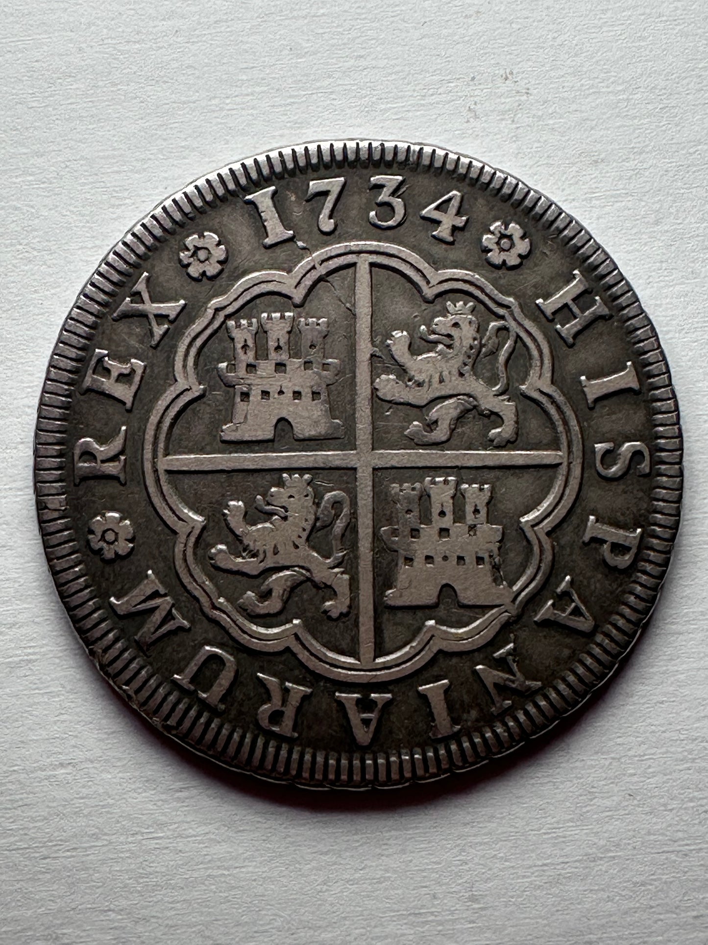 4 reales Felipe V  1734 Madrid