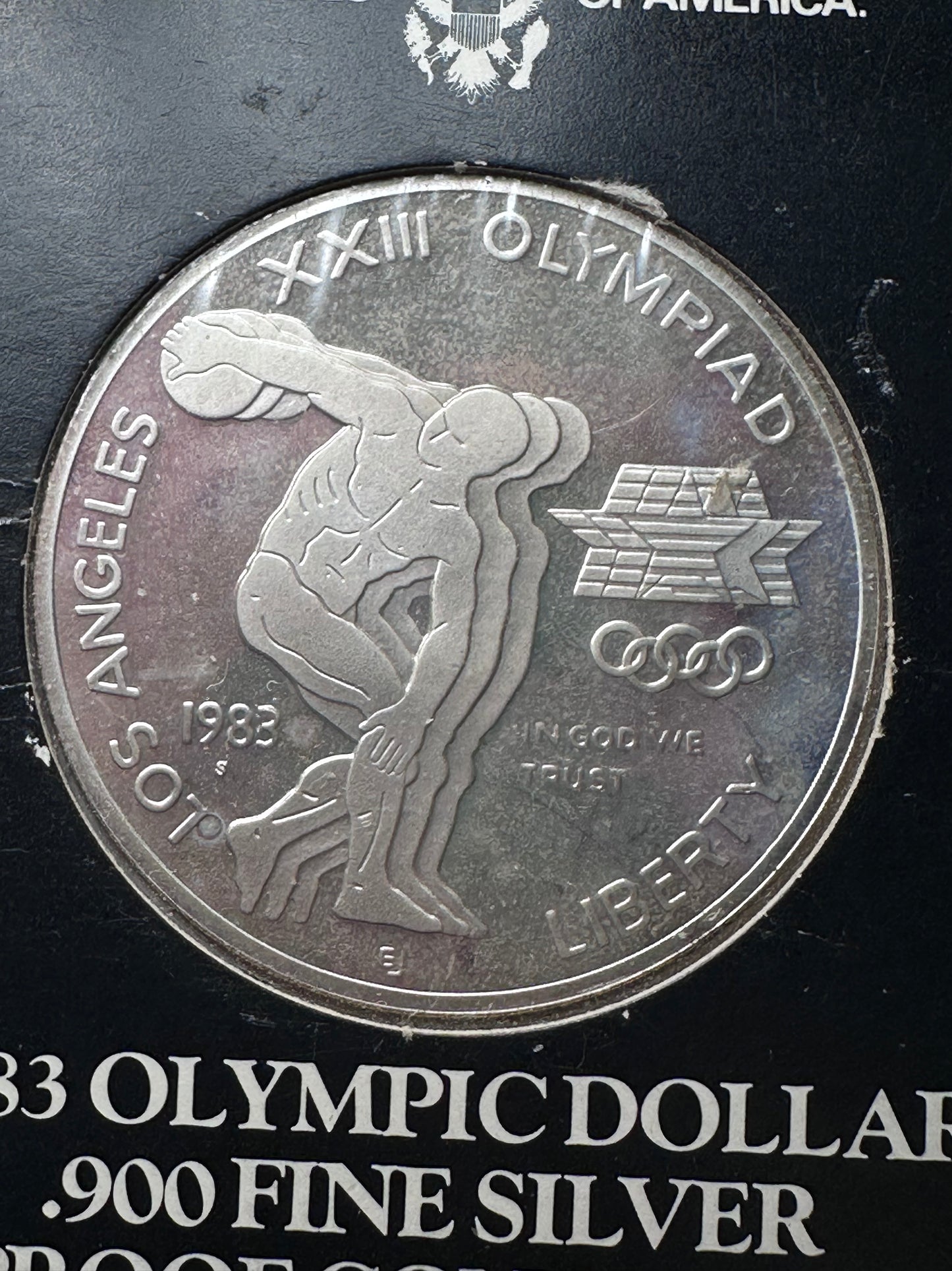 1 Dollar 1983 juegos olímpicos Proof