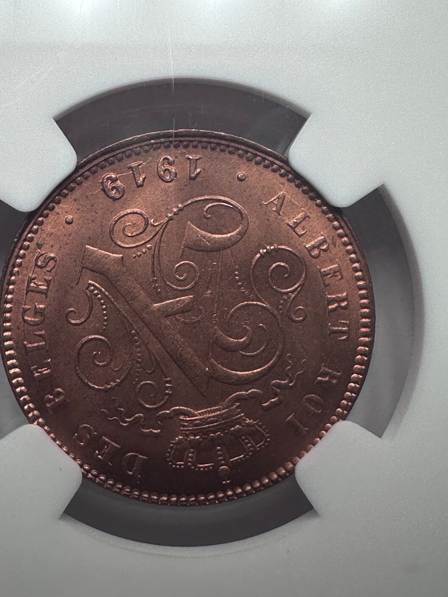 2 centimos 1919/1914 Belgique