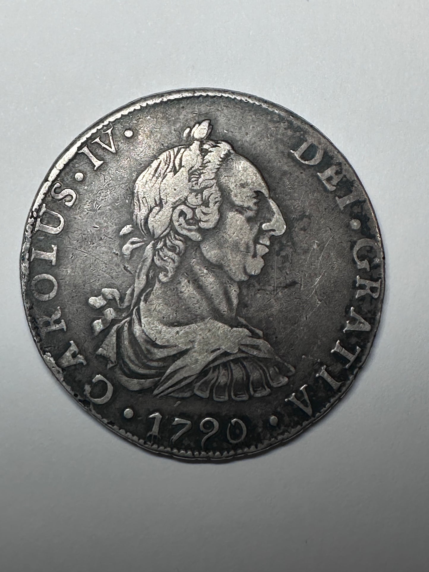 8 Reales Carlos IV 1790 Bolivia "Busto CIII"