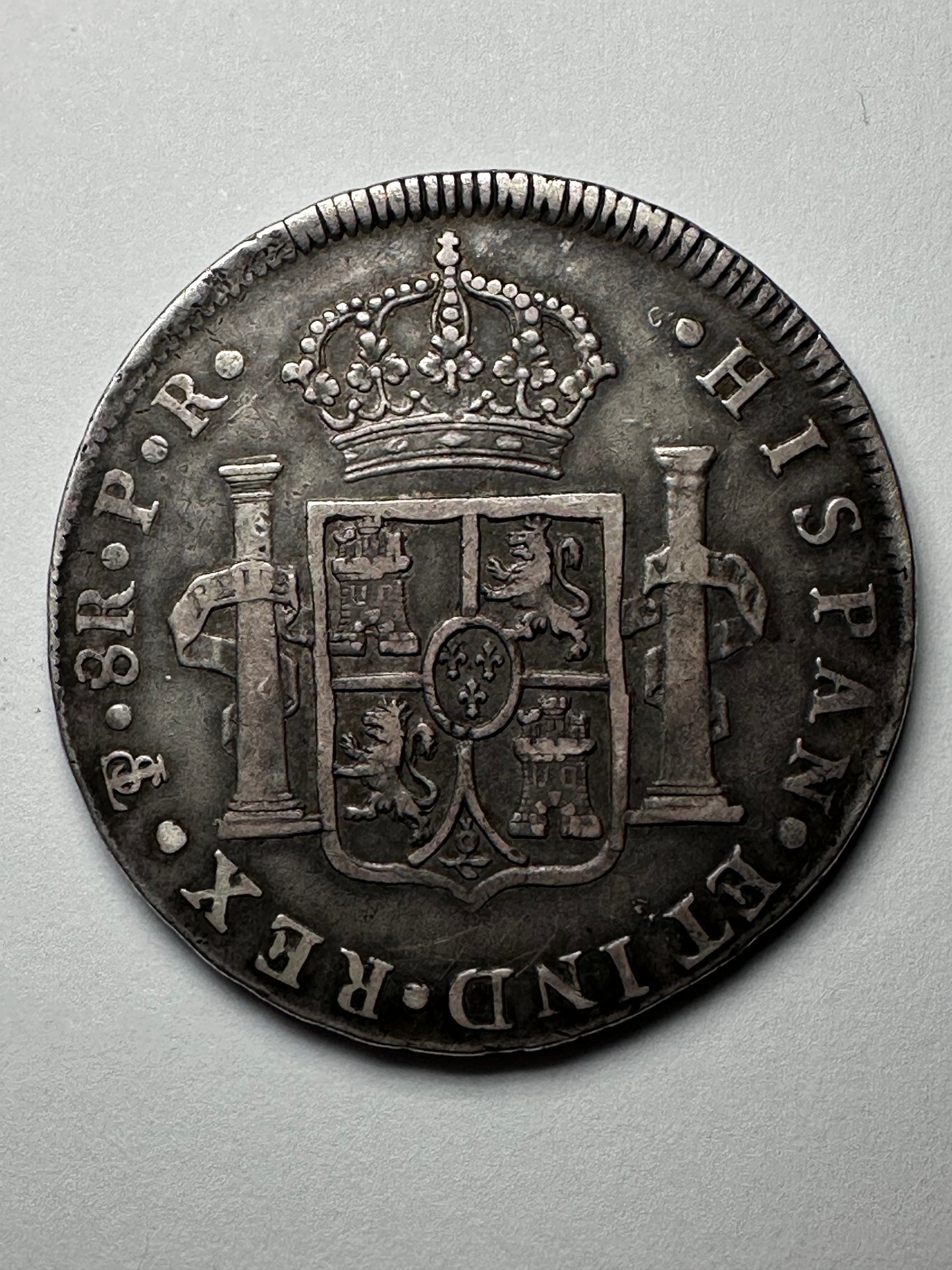 8 Reales Carlos IV 1790 Bolivia "Busto CIII"
