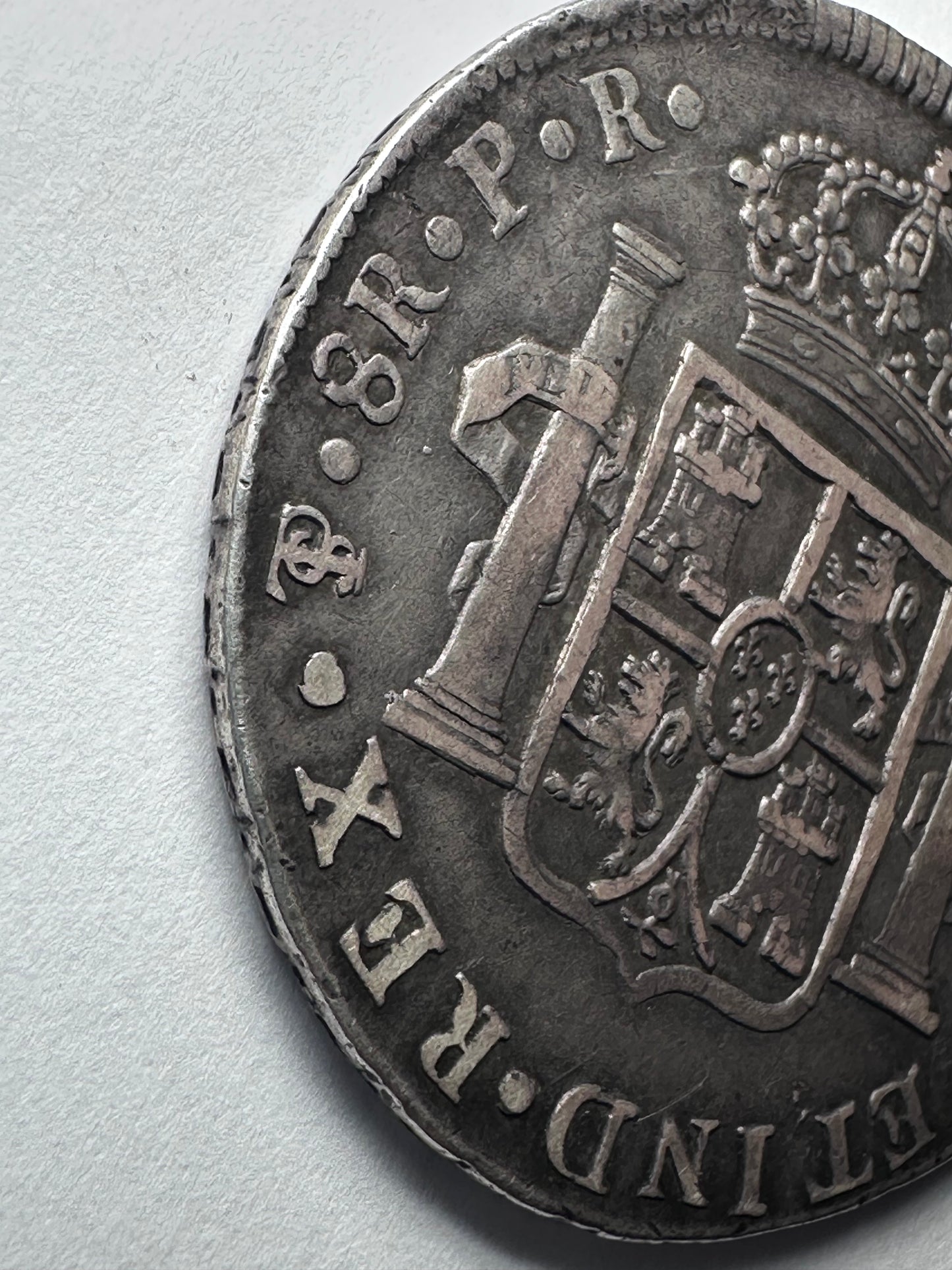 8 Reales Carlos IV 1790 Bolivia "Busto CIII"