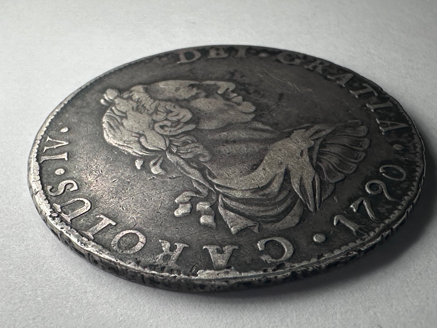 8 Reales Carlos IV 1790 Bolivia "Busto CIII"