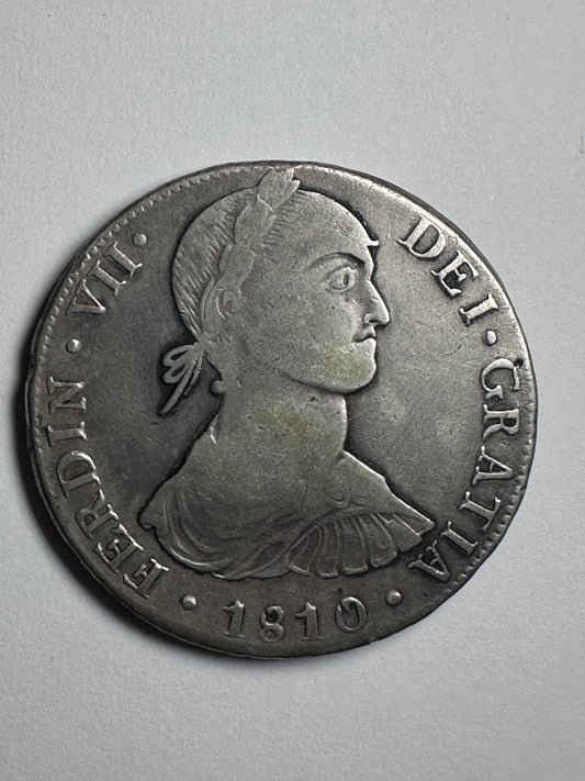 8 reales Fernando VII 1810 Lima "busto Indígena"