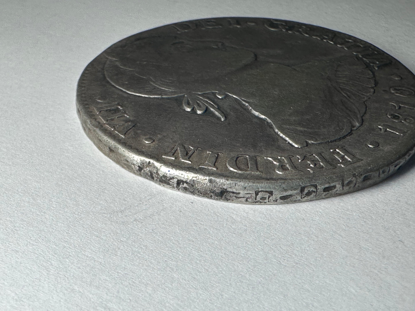 8 reales Fernando VII 1810 Lima "busto Indígena"