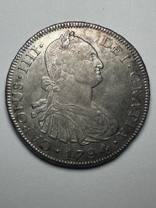8 reales Carlos IV 1794 Bolivia