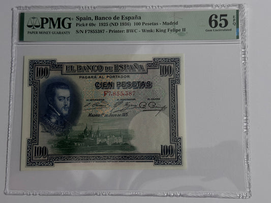 100 pesetas 1925
