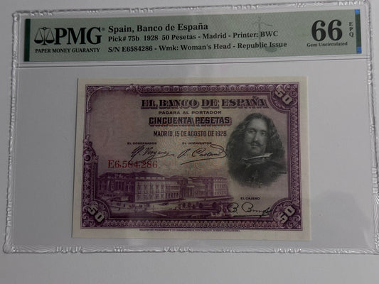 50 pesetas 1928