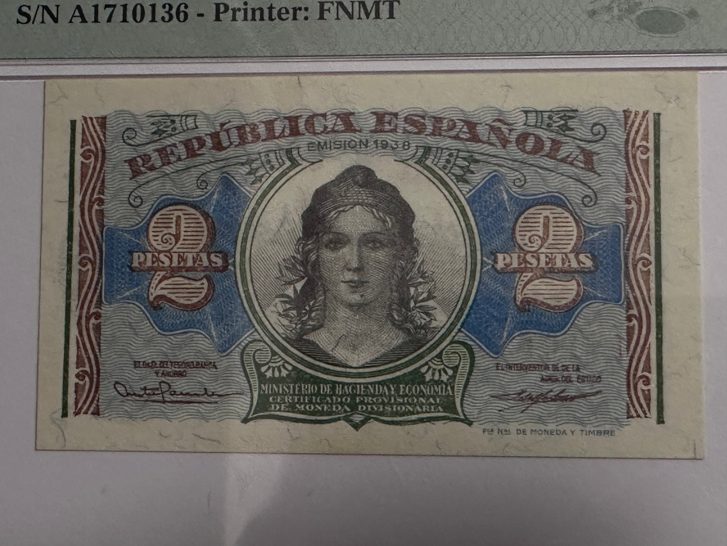2 Pesetas 1938