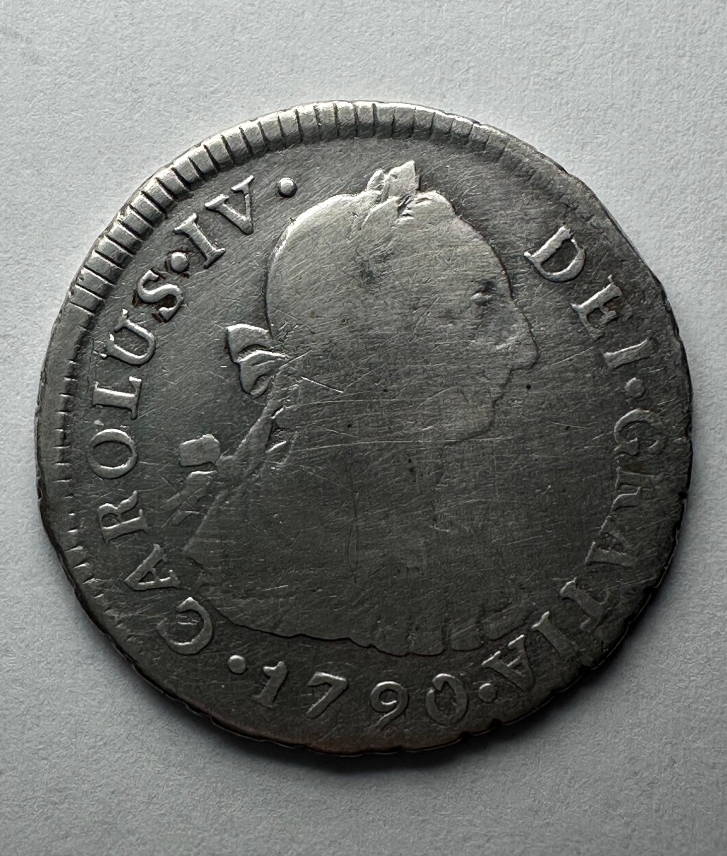 2 reales Carlos IV 1790 Lima