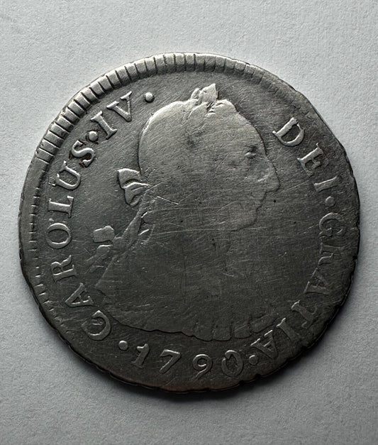 2 reales Carlos IV 1790 Lima