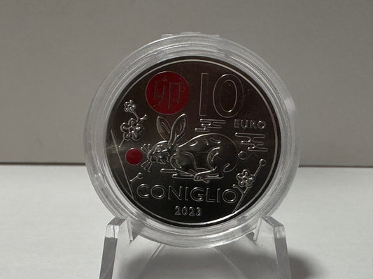 10 Euros San Marino 2023 calendario chino "conejo"