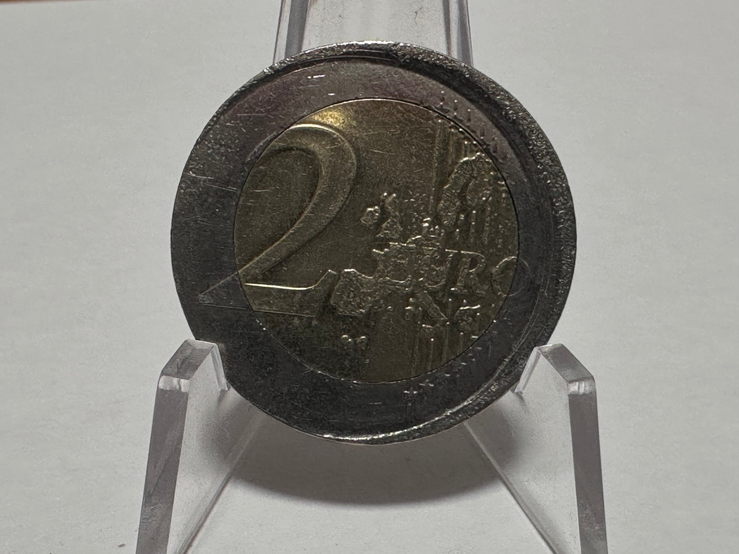 2 Euros Bélgica 2003 "acuñación desplazada"