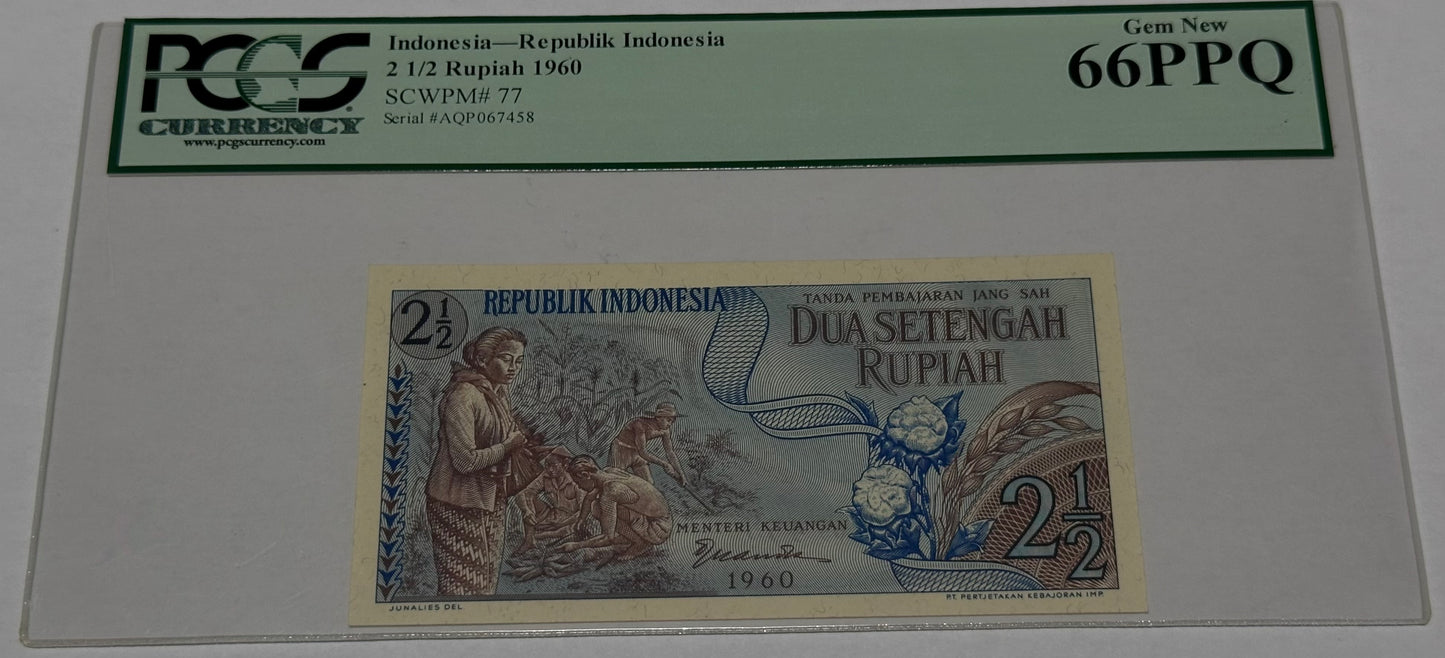2  1/2 Rupiah Indonesia 1960
