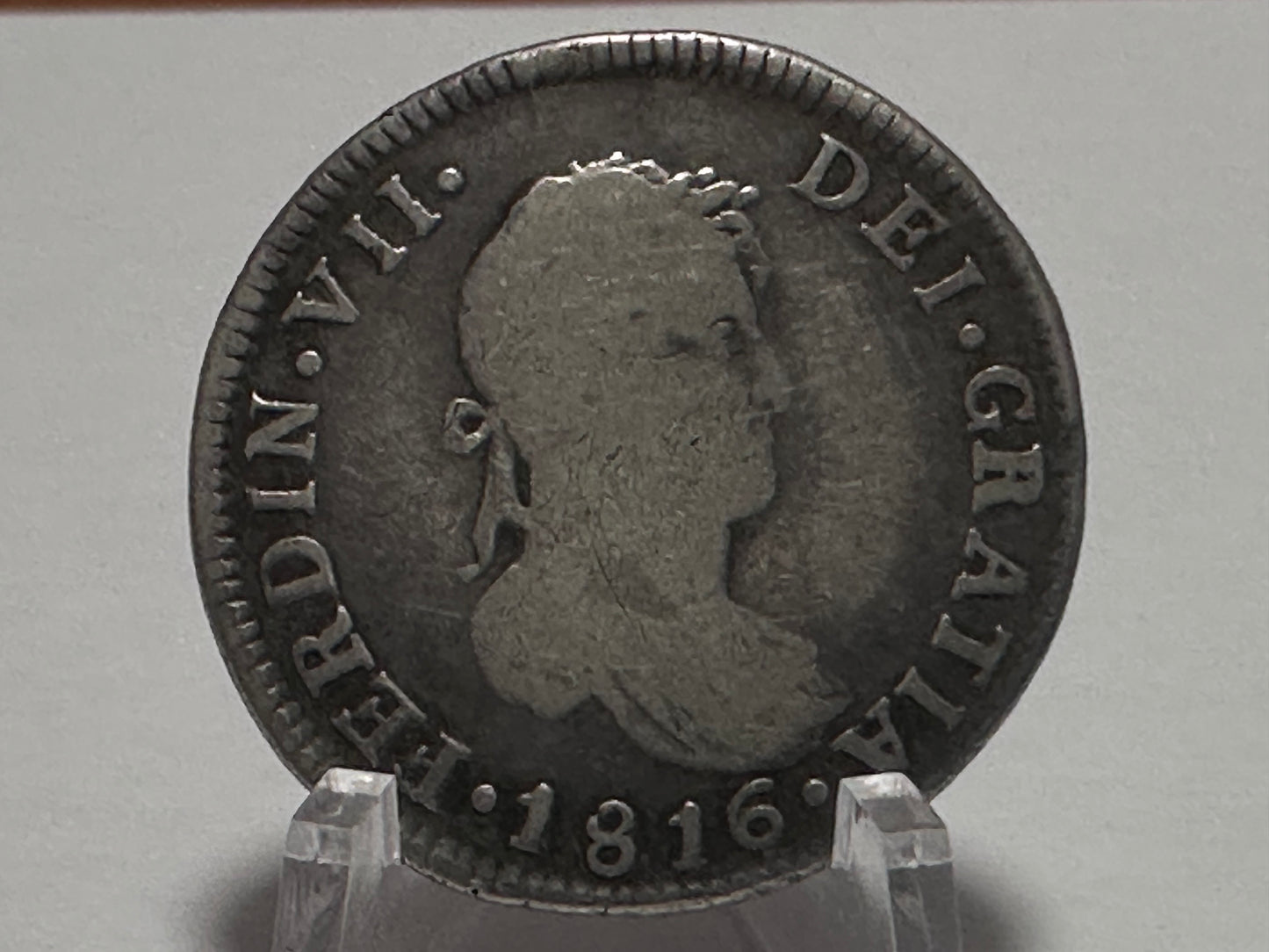 2 Reales Fernando VII Santiago 1816