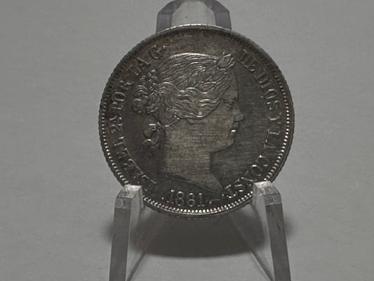 4 Reales Isabel II 1861 Barcelona