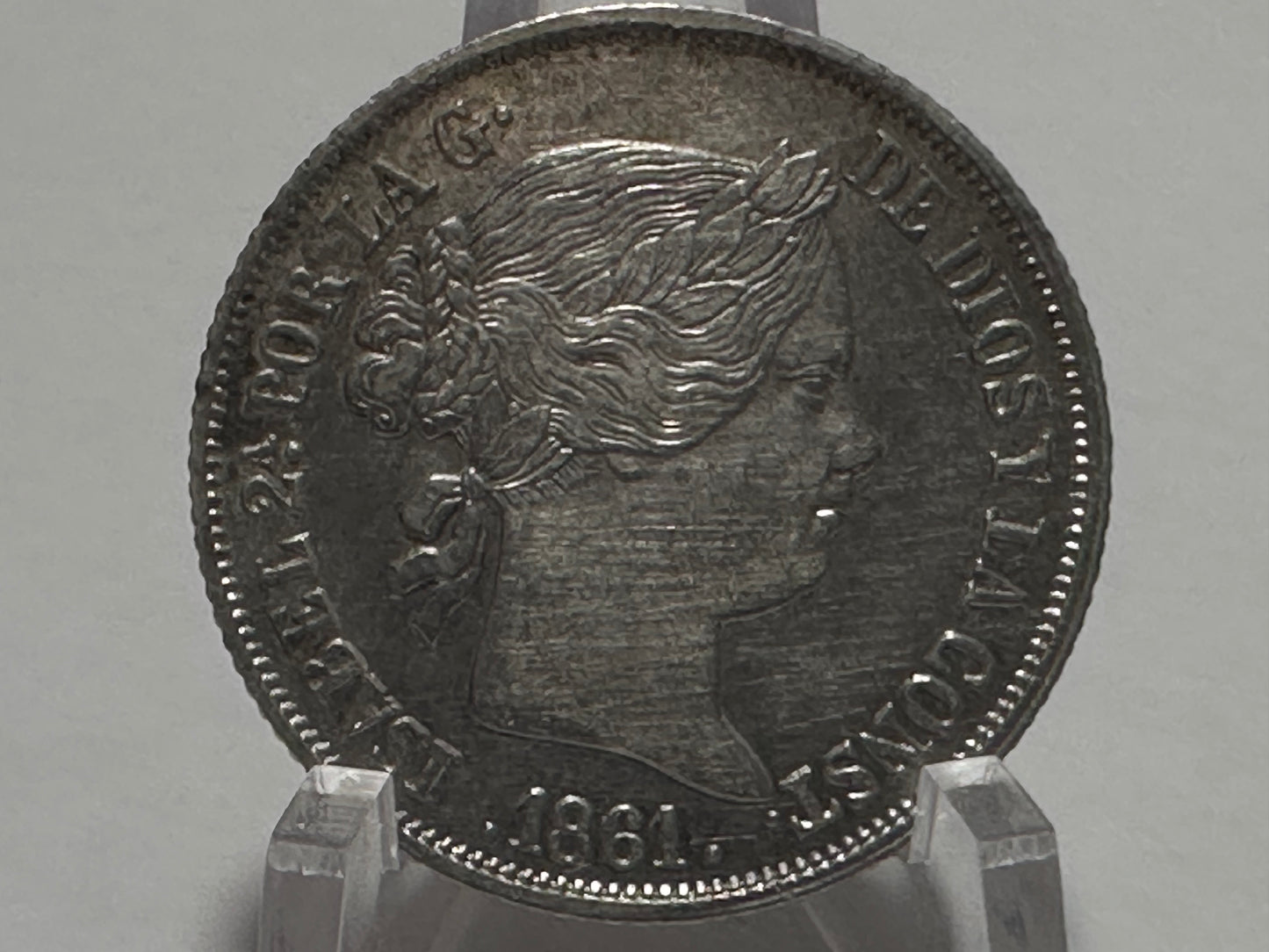 4 Reales Isabel II 1861 Barcelona