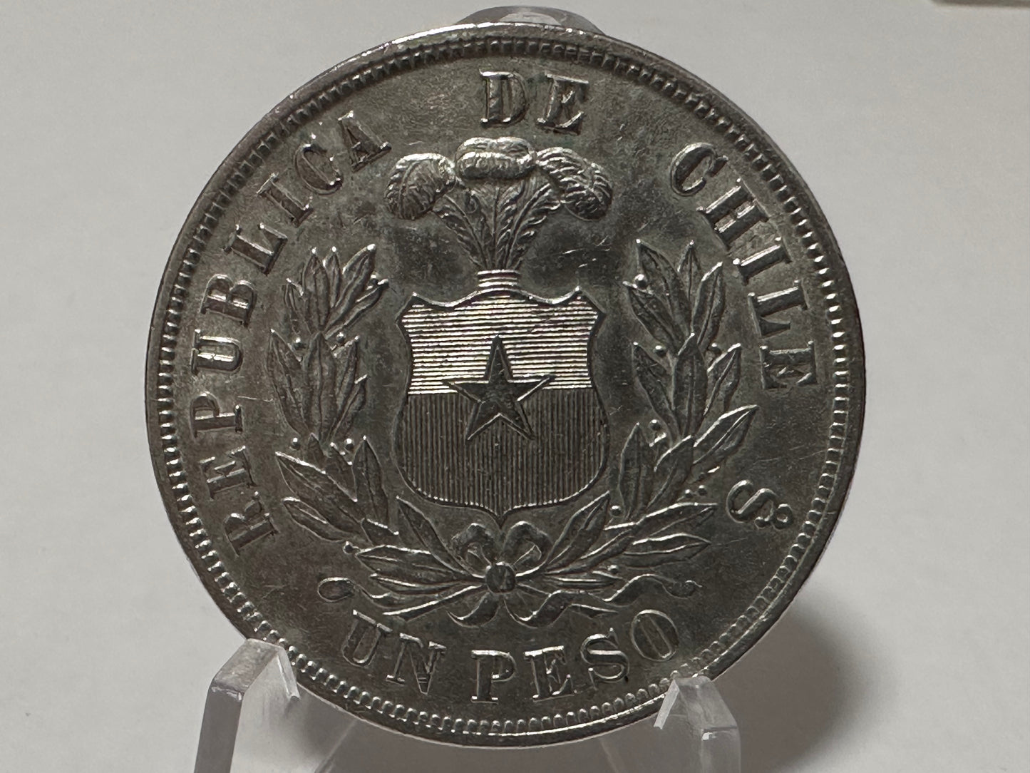 1 Peso  1877 Chile