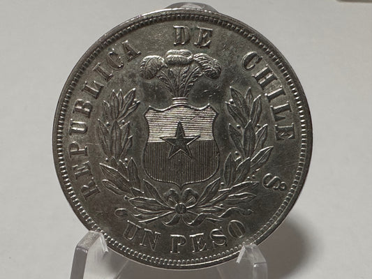 1 Peso  1877 Chile