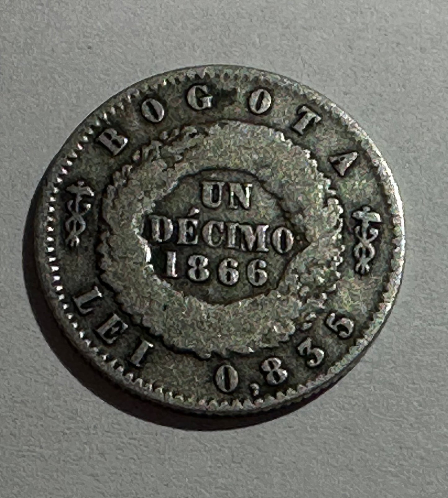 1 Décimo 1866 Colombia