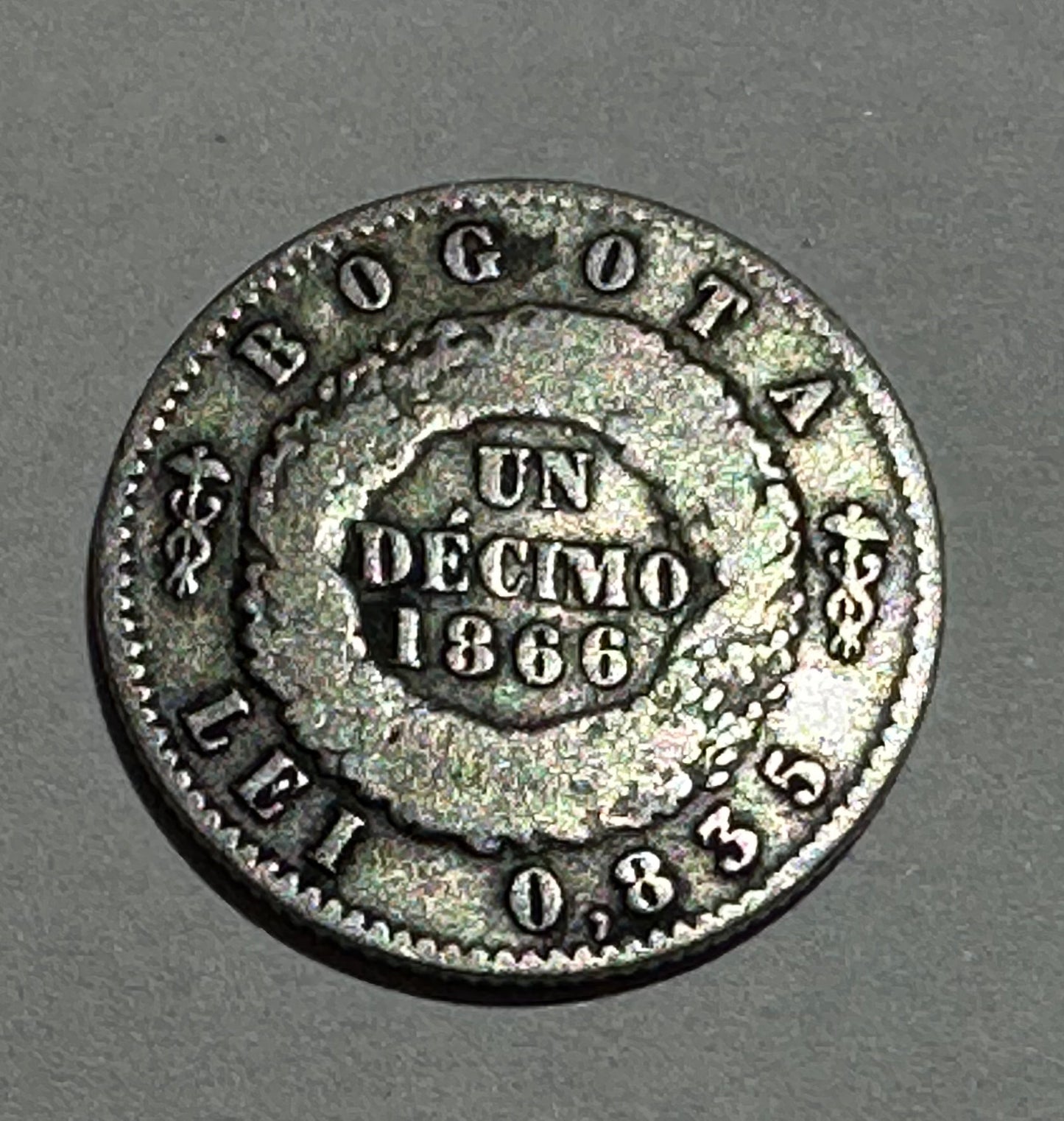 1 Décimo 1866 Colombia