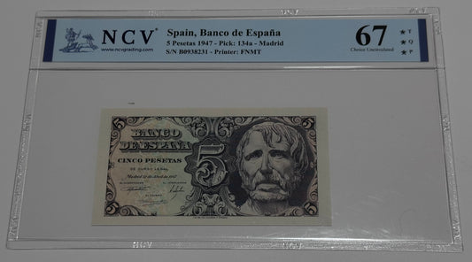 Billete 5 pesetas 1947