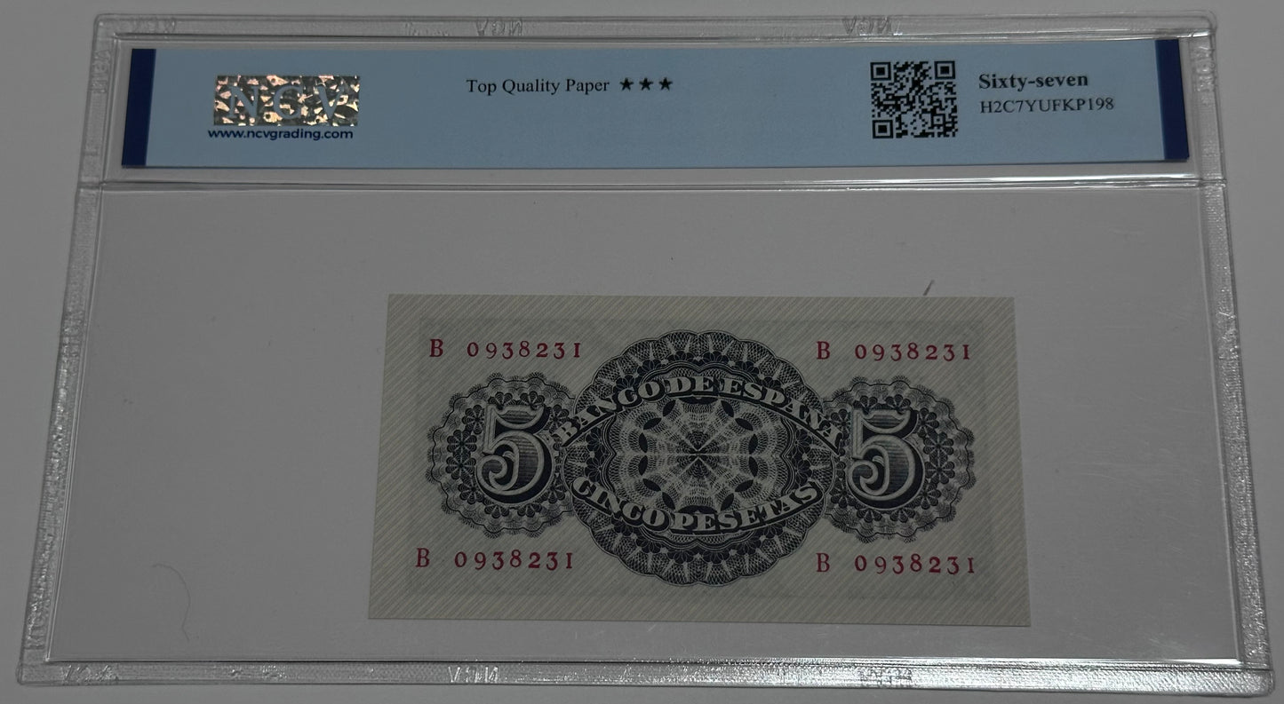 Billete 5 pesetas 1947