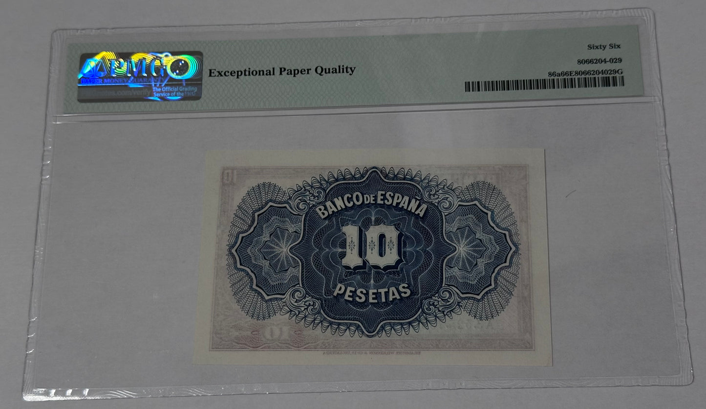 Billete de 10 Pesetas 1935