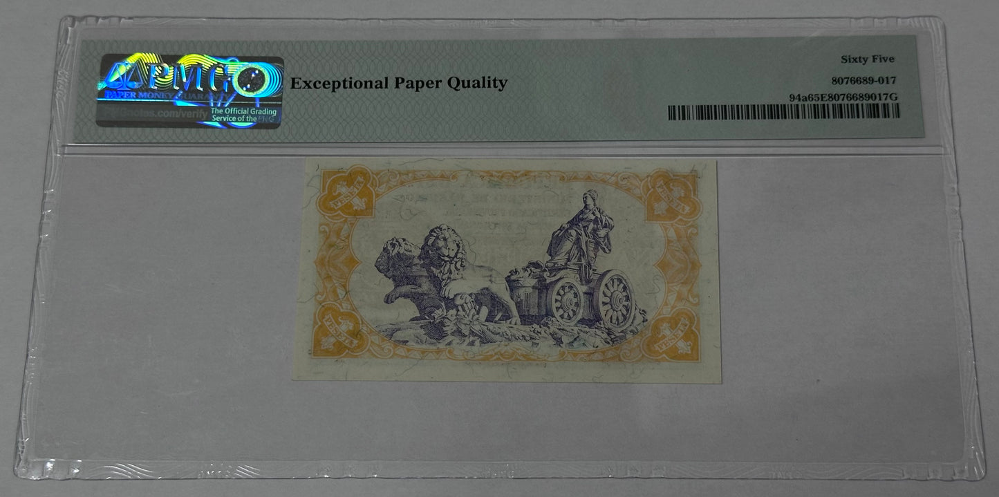 Billete de 1 Peseta República Española 1937