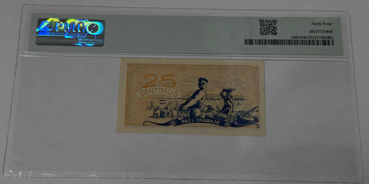 Billete de 25 céntimos de Pesetas 1937 Asturias