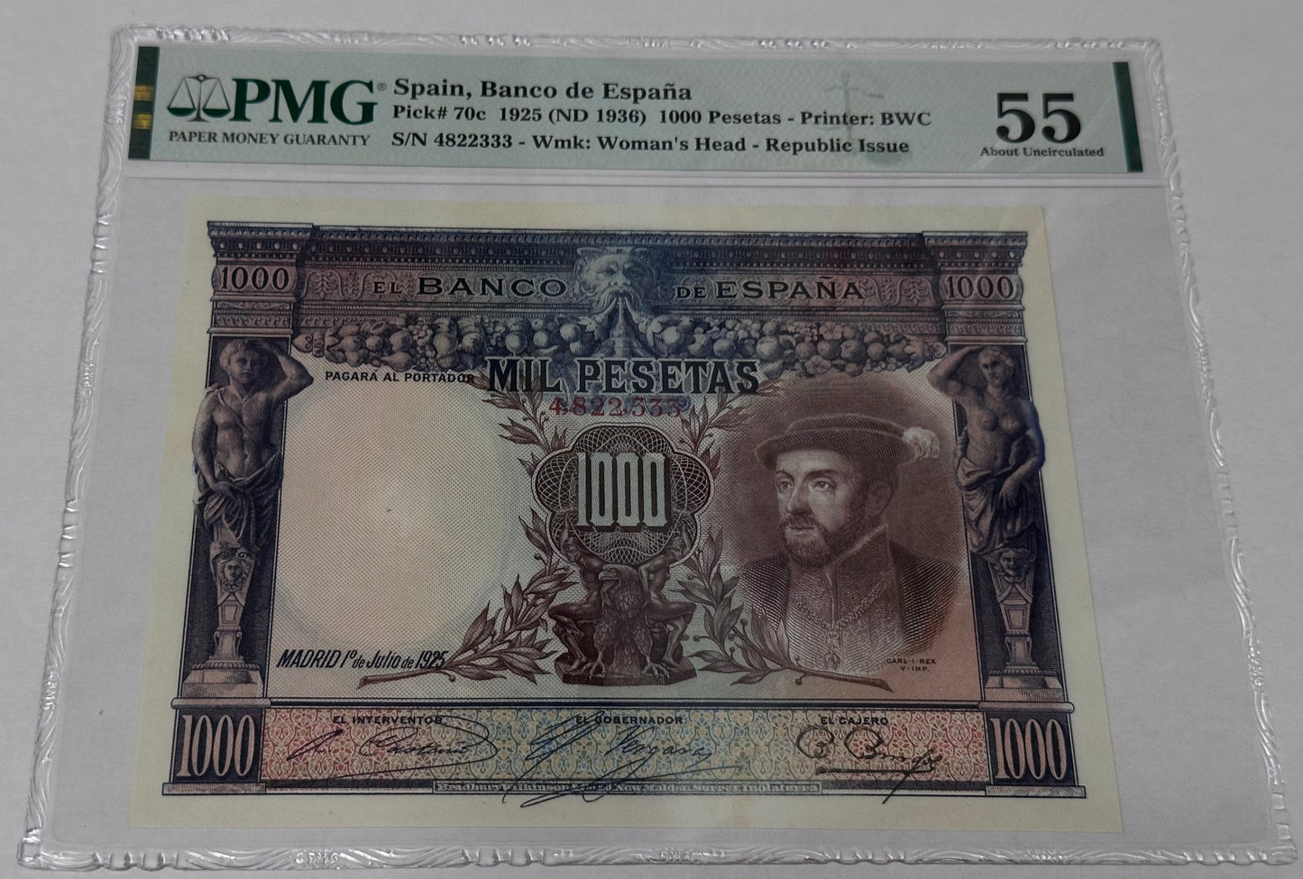 Billete de 1000 pesetas 1925