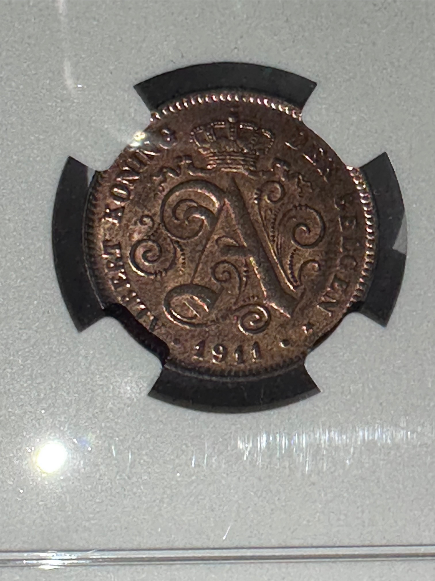 2 centimes 1911 Bélgica