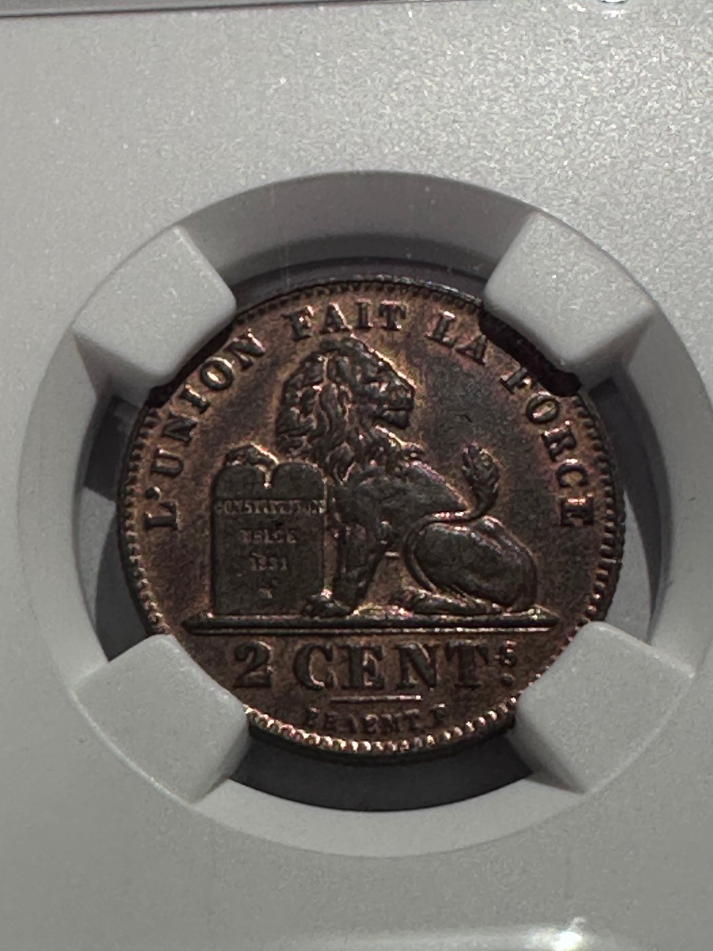 2 Centimes 1914 Bélgica