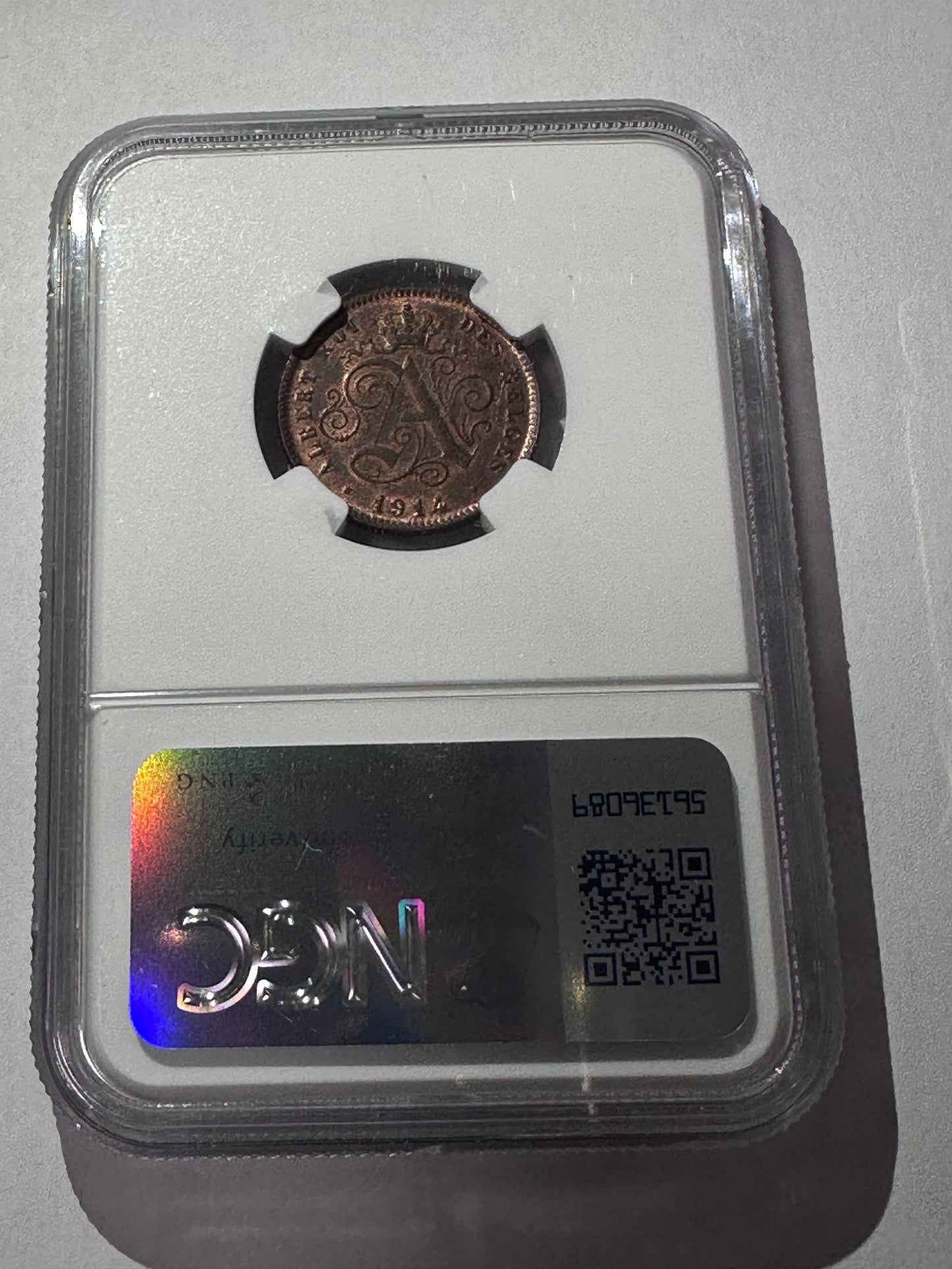 2 Centimes 1914 Bélgica