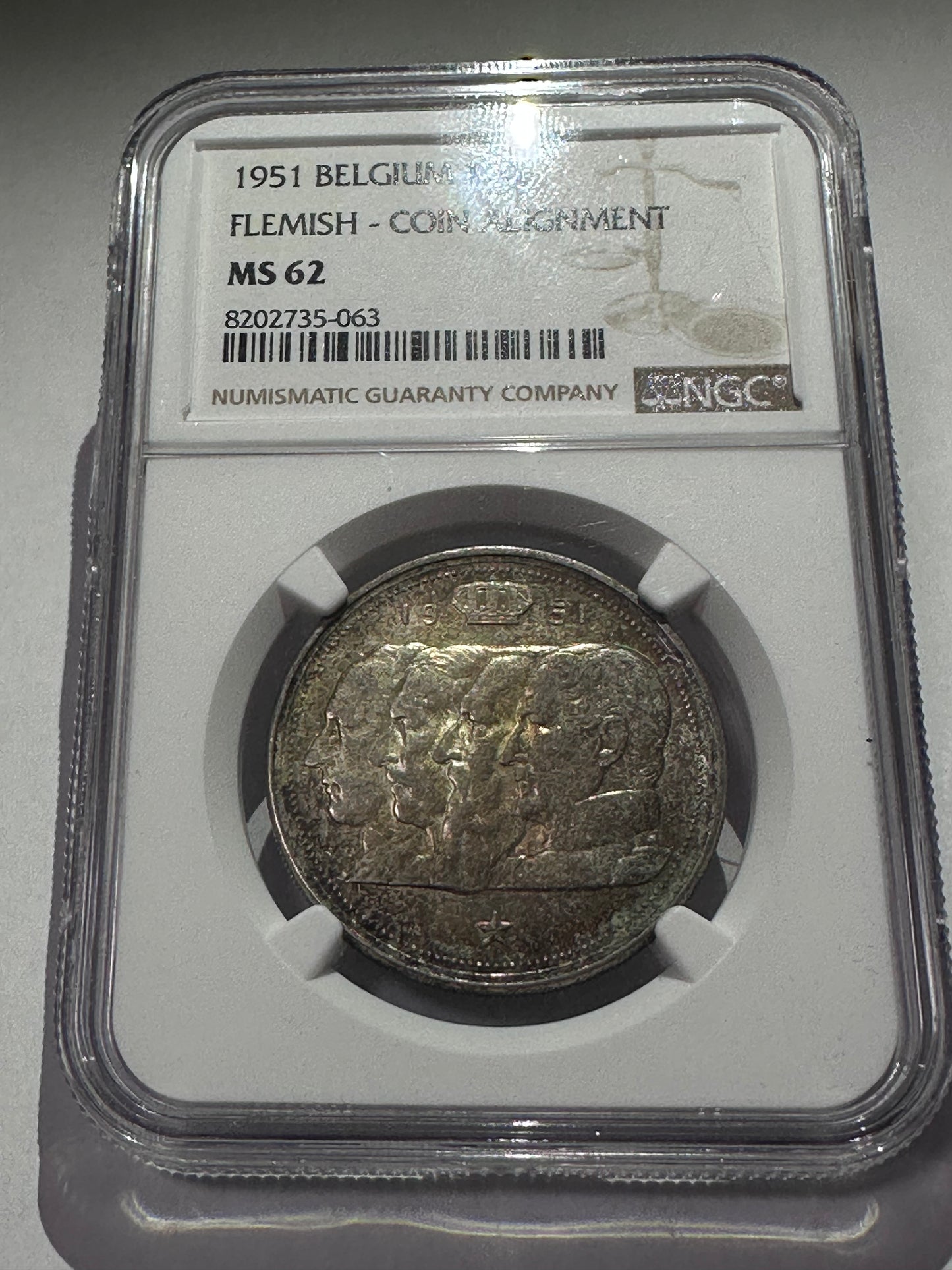 100 francs 1951 Bélgica