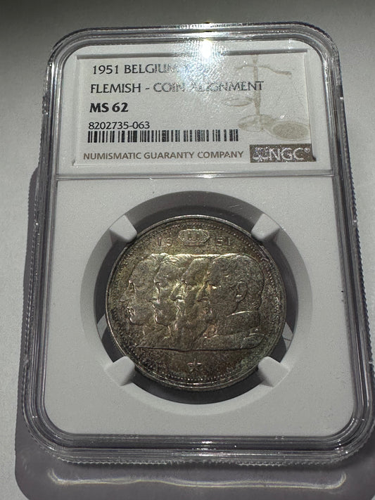 100 francs 1951 Bélgica