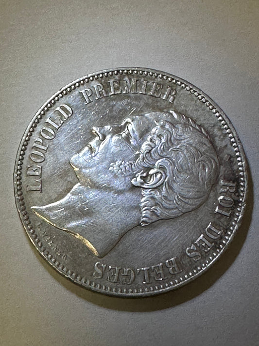 5 Francs 1858 Bélgica