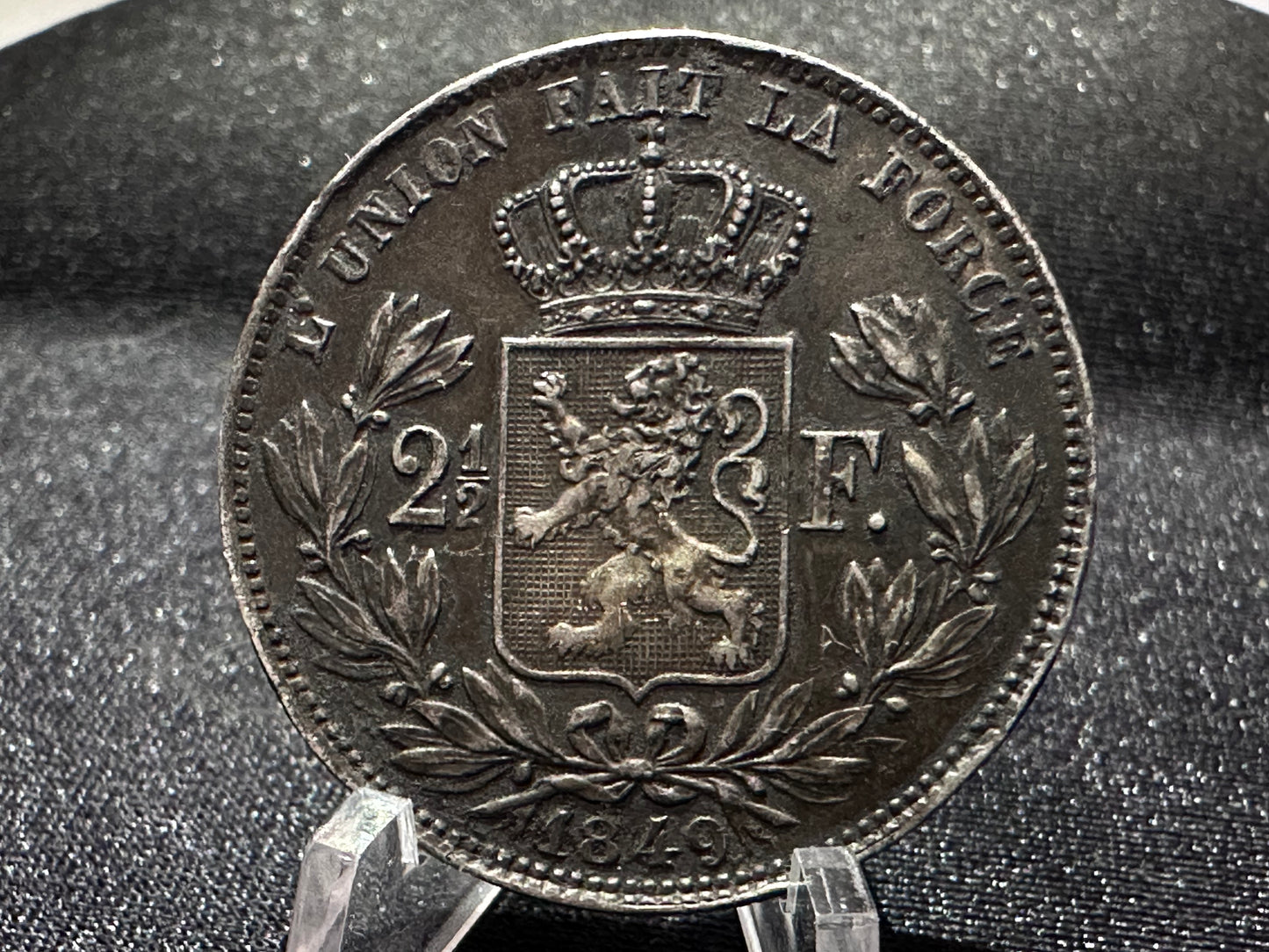 2  1/2 Francs 1849 Bélgica