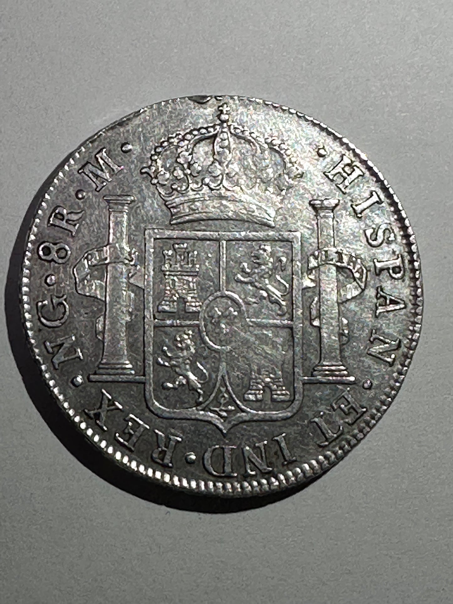 8 Reales Fernando VII 1821 Guatemala