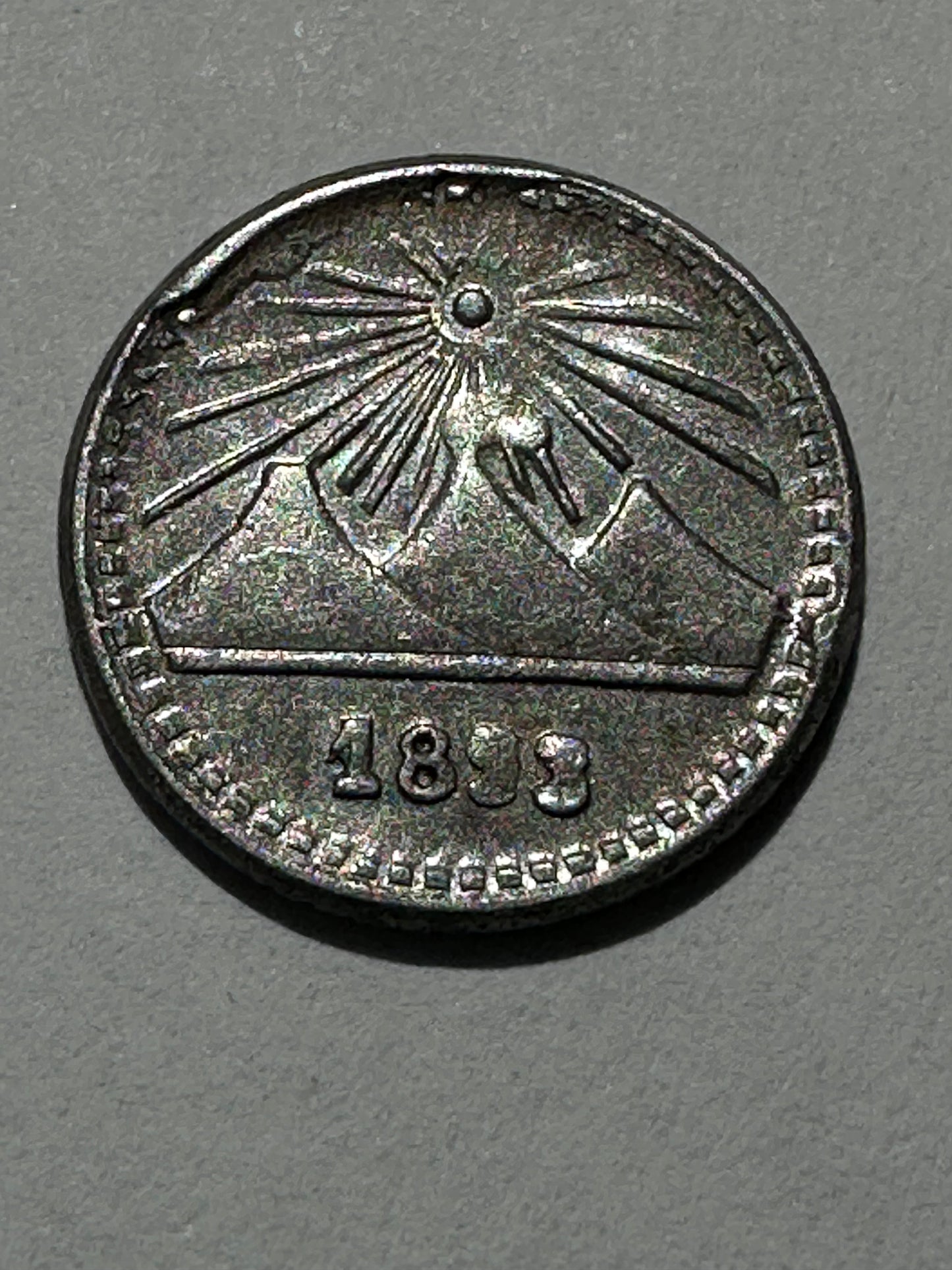 1/4 Reales Guatemala 1893