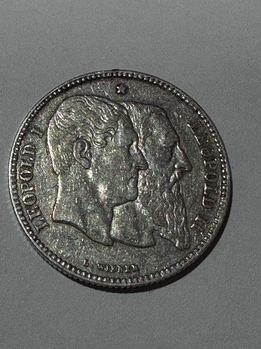 2 Francos 1880 Belgica