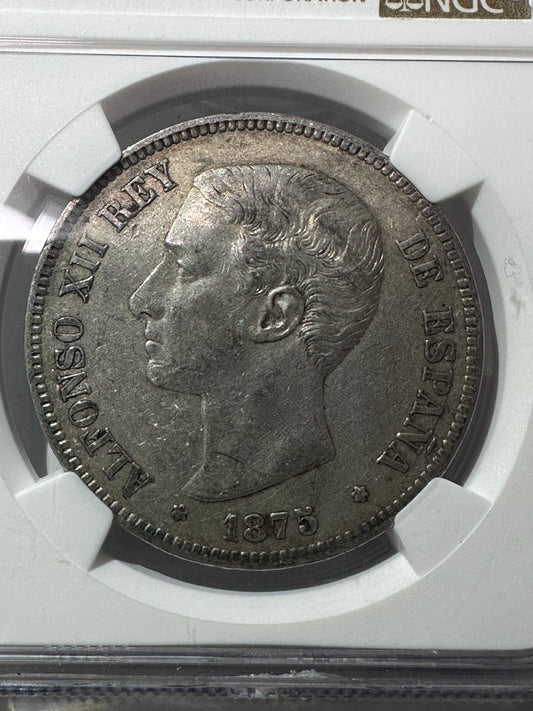 5 pesetas 1875