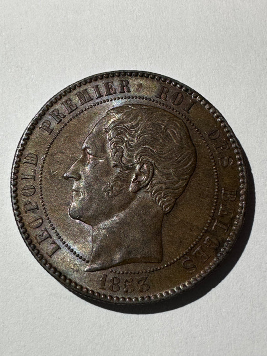 10 centimos 1953 Leopold I Belgica