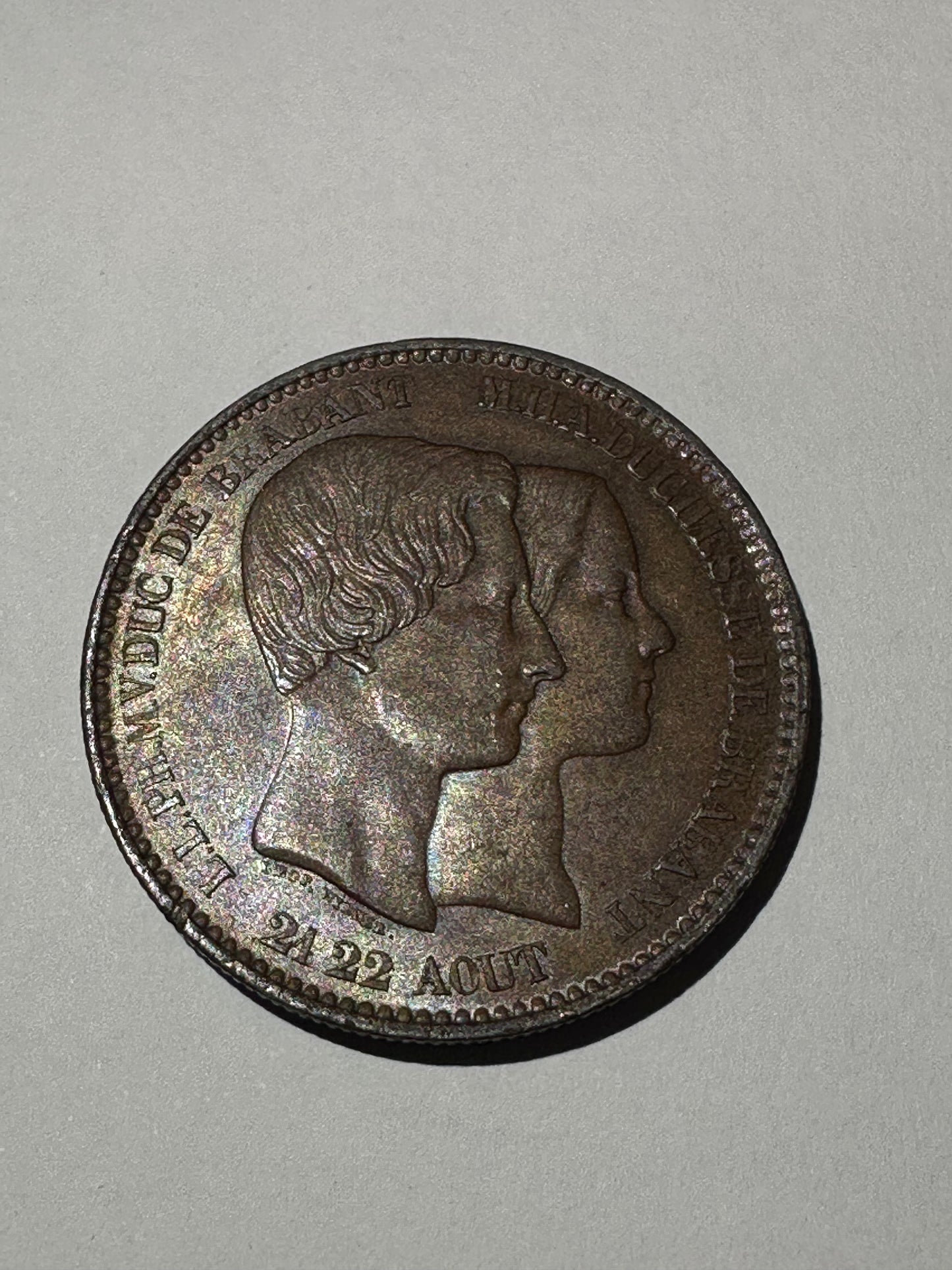 10 centimos 1953 Leopold I Belgica